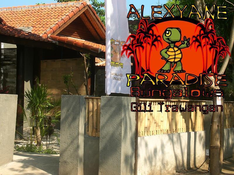 Alexyane Paradise Bungalow Gili Trawangan Eksteriør bilde